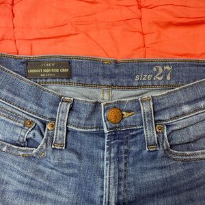 J. Crew Lookout High Rise Crop Jeans